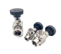 Vanne à aiguille à filetage femelle en acier inoxydable 304, 1/8", 1/4", 3/8", 1/2", vanne de régulation de débit à angle droit, 1 pièce(1/8")
