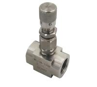 Vanne à aiguille à réglage micrométrique G 1/8" 1/4" NPT 1/2" en acier inoxydable 304 Vanne de régulation de débit WL11H-320P(3/8",G Thread)