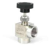Vanne à aiguille coudée femelle 1/2" en acier inoxydable 304 - Contrôle du débit