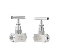 Vanne à aiguille d'arrêt haute pression femelle 1/4" 3/8" 1/2" 3/4" 1" BSP en acier inoxydable 304 J13W-320P Contrôle de débit grue(1/2 inch)