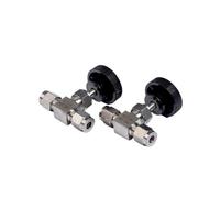 Vanne à aiguille de Compression for grue, 3/4/6/8/12/14/16mm, 1/8 ", 1/4", 3/8 ", 1/2", Tube OD, contrôle de débit en acier inoxydable 304 316(SS316,3mm)