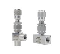 Vanne à aiguille en acier inoxydable 1/8, G "1/4" 3/8 "NPT 304", Micro vanne de régulation débit, contrôleur for eau, gaz et huile(G THREAD-HIGH PRECISION-STRAIGHT,1/2 inch)