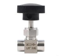 Vanne à aiguille industrielle en acier inoxydable 304 avec fil intérieur pour une régulation précise du débit et une résistance aux fuites (1/8)