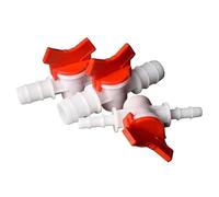 Vanne à bille, 1 vanne de régulation d'eau en plastique, raccord cannelé for tuyau 4, 6, 8, 10, 12, 16 ou 25 mm, connecteur micro-irrigation for aquarium et jardin (16 x mm)(6 6mm)