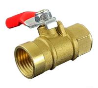 Vanne à bille à commande manuelle avec construction en cuivre et placage chromé pour support de pompe à piston haute pression dans les outils de pulvérisation et d'irrigation agricoles (D)