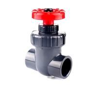 Vanne à bille à passage intégral, Robinet-vanne à guillotine en PVC multicolore 20-63 mm for plomberie et aquarium(Inner 50mm,Dark Grey Color)