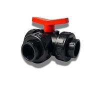 Vanne à bille à trois voies DN25 PN10 - Pour Piscine et Irrigation