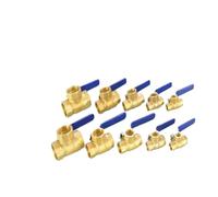 Vanne à bille à trois voies en cuivre, type T, type L, 1/4 "3/8" 1/2 "3/4" 1 ", interrupteur à fil intérieur, tuyau d'eau, Joint de gaz naturel(L- DN20)