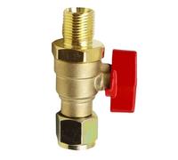 Vanne à bille de frein, compresseur d'air - Vanne d'arrêt - Tuyau de valve de frein Barb - Accessoires d'entretien intégrés haute performance pour voitures de sport, pick-ups et berlines