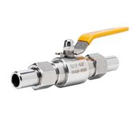 Vanne À Bille De Source D'air Soudée En Acier Inoxydable, Interrupteur De Vanne À Bille Filetée Externe DN6-DN40, 1 Pièce(DN10)
