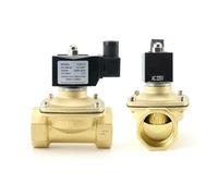 Vanne à bille électrique 1/2 "3/4" 1 "2" DN15 DN20 DN25 DN32 DN50 12V 24V 220V 110V, solénoïde normalement fermé Compatible avec l'eau, l'huile et l'air(2",DC12V)