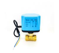 Vanne à bille électrique à deux fils, 1/2 pouces, normalement fermée/normalement ouverte, AC220V DC12V DC24V(12VDC_NORMAL OPEN)