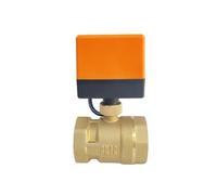 Vanne à bille électrique DN40 avec moteur, vanne à bille motorisée en laiton à 3 fils, grue à entraînement électrique, vannes d'eau 220V 24V 12V (Color : DN40, Size : 24VDC)