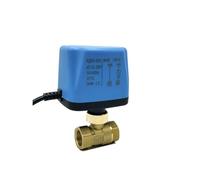 Vanne à bille électrique en laiton 2 voies, 1/2 pouces, normalement fermée/ouverte, 220V 12V 24V, vanne motorisée fils, électrovanne de remplacement(220VAC-NORMALLY OPEN)