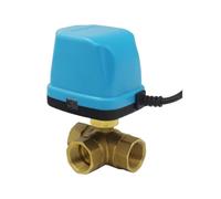 Vanne à bille électrique en laiton DN15/20/25/32/40, 2/3 voies, électrovanne trois fils, deux commandes, 2 et 3(DN40,DC5V_3-WAY)