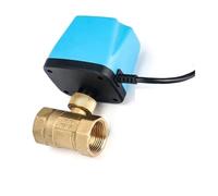 Vanne à bille électrique for ventilo-convecteur de climatisation centrale solaire AC220V DC12V-24V à trois fils et deux commandes(DN25,220V_2WAYS)