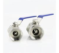 Vanne à bille en acier inoxydable 304, filetage femelle BSP 1/4", 3/8", 1/2", 3/4", avec poignée(1/4")