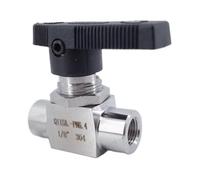 Vanne À Bille En Acier Inoxydable 304, Filetage Femelle NPT 1/8", 1/4", 3/8", 1/2" 3/4", Haute Pression Et Haute Température, 2 Voies, 1 Pièce(1/2")