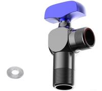 Vanne à bille en laiton à haut débit de 10,2 à 15,2 cm pour raccords de plomberie de salle de bain et connecteur de machine à laver (P)