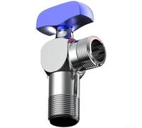 Vanne à bille en laiton de 10,2 à 15,2 cm à haut débit adaptée pour chauffe-eau et lignes d'alimentation en eau de salle de bain (N)