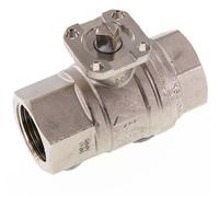 Vanne à bille en laiton G1'' 2 voies ISO-Top PN40 - BL2BA