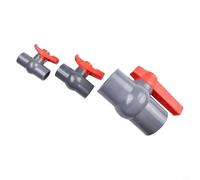 Vanne à bille en PVC avec contrôle du débit pratique pour applications d'eau et de liquide Colle (40 mm)