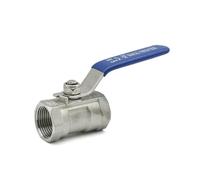 Vanne à bille femelle en acier inoxydable SS304, une pièce, 1/4 "3/8" 3/4 "1" 1-1/4 "1-1/2" 2 ", interrupteur de vanne de tuyau d'eau(2")