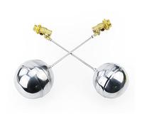 Vanne à bille flottante en laiton - 1/2", 3/4", 1" - Tige robuste en acier inoxydable SS201 for le contrôle du débit des réservoirs d'eau et d'huile(1Pc 1")