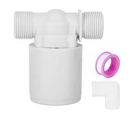 Vanne à bille flottante, vanne de contrôle de niveau d'eau automatique vanne à flotteur de 3/4 pouces pour réservoirs d'eau tours piscines