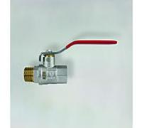 Vanne à bille Fukana 3/4" 53062-R AG x IG, poignée en acier