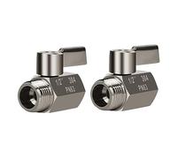 Vanne à bille Mini Robinet À Boisseau Sphérique En Acier Inoxydable (1/2 Pouce Femelle X Mâle) Filetage NPT, Vanne De Commande De Tête De Régulateur De Débit D'eau