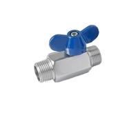 Vanne à bille miniature à poignée mâle/femelle, en acier inoxydable 304, avec tube en cuir, filetage interne/externe PN63, compatible avec les diamètres de filetage suivants(Male 1/4")