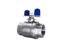 Vanne à bille monobloc/deux pièces en acier inoxydable 304, 1/4 3/8 1/2 3/4 1 "BSPT, Port complet for adaptateur de commutateur d'eau, de gaz et d'huile(3/4" Two piece)