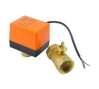 Vanne À Bille Motorisée 2 Voies En Laiton, 1/2 "3/4" 1 ", Électrovanne Électrique Trois Fils Et Deux Commandes DN15/DN20/DN25(1/2",12VDC)