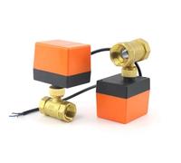 Vanne à bille motorisée à 2 voies en laiton, 1/2 ", 3/4", 1 ", DN15/DN20/DN25, électrovanne électrique à trois fils et à deux commandes, 220V AC 12V DC(3/4",AC220V)
