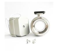 Vanne à bille motorisée corrosive DN50 à port complet NSF, vanne d'eau électrique de 2 pouces IP67, actionneur 10Nm marche/arrêt 15S(NPT,DC24V_CR201)