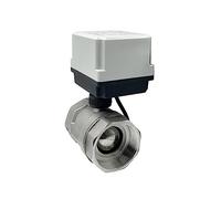 Vanne à bille motorisée en acier inoxydable 1-1/2 ''DN40 220V 12V 24V, 3 fils, commande 2 points, vanne électrique(24VDC)