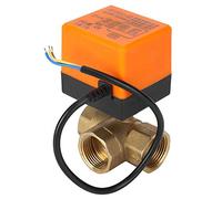 Vanne à bille motorisée en forme de L - Vannes électriques en laiton - Fonction principale - Valve d'eau à vapeur - AC220 V