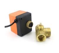 Vanne à bille motorisée en laiton DN15 DN20 DN25 DN32 DN40 DN50, 3 fils, 2 commandes, actionneur électrique DC12-24V, solénoïde 3 voies AC220V(2",3 WIRE 2 CONTROL_AC220V_2 WAY)