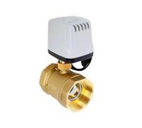 Vanne à bille motorisée étanche IP65, 1/2", 3/4", 1", 3 fils, 2 commandes, normalement fermée, en laiton, moteur de couple 8 Nm Pour Canalisations D'eau(1/2",220VAC,3-Wires 2-Control)