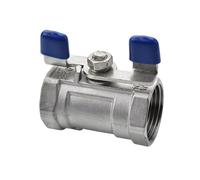 Vanne à bille papillon 1 pièce en acier inoxydable SS304, 1/4", 3/8", 1/2 voie, petite(3/8")