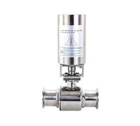 Vanne à Bille pneumatique à Triple Pince 1-3/4 ", diamètre extérieur 64MM, actionneur bidirectionnel, Acier Inoxydable 304 à Simple Effet