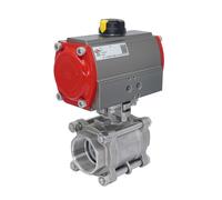 Vanne À Bille Pneumatique G1 1/2'' Acier Inoxydable Ouverture Par Ressort