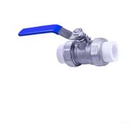 Vanne à bille PPR en acier inoxydable 304 DN20-DN32 avec joint souple, commande manuelle pour systèmes de plomberie industriels et résidentiels, 1,6 MPa (DN25)