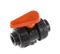 Vanne à Bille PVC 2 Voies Raccord Double Union 16 mm Prise EPDM