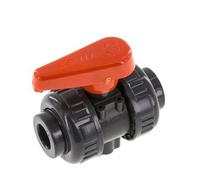 Vanne à Bille PVC 2 Voies Raccord Double Union 16 mm Prise FKM