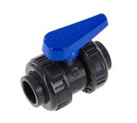 Vanne à Bille PVC 2 Voies Raccord Double Union 25 mm Prise EPDM