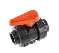 Vanne à Bille PVC 2 Voies Raccord Double Union 25 mm Prise EPDM