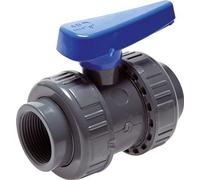 Vanne à Bille PVC 2 Voies Raccord Double Union Rp 2 1/2'' EPDM