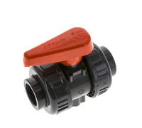 Vanne à Bille PVC 2 Voies Raccord Double Union Rp 3/4'' EPDM